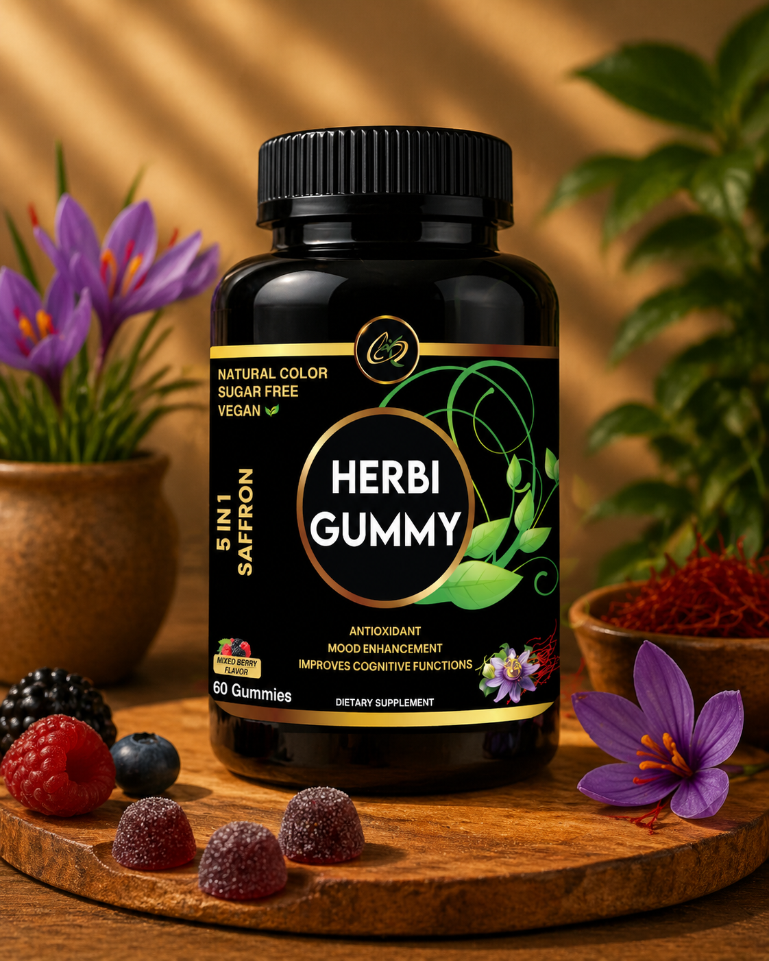 5 In 1 Sugar-Free Saffron Gummy 88.5mg