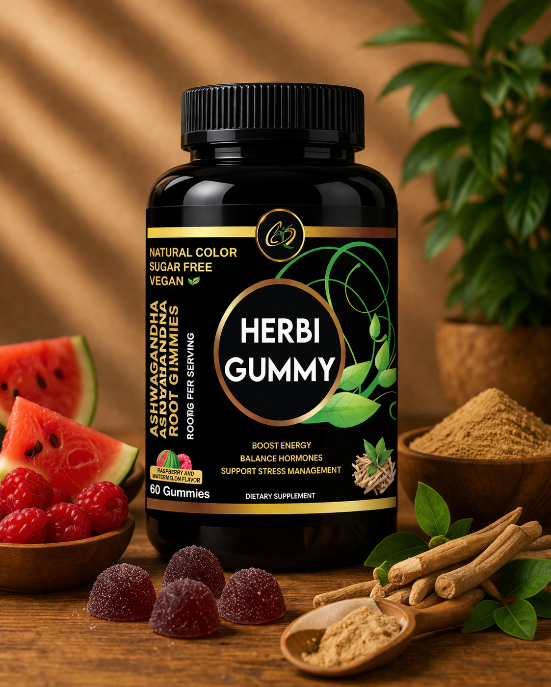 Sugar-Free Ashwagandha Root Gummies 1,500mg